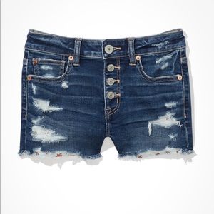 NWOT American Eagle Hi Rise Shortie Shorts Size 12